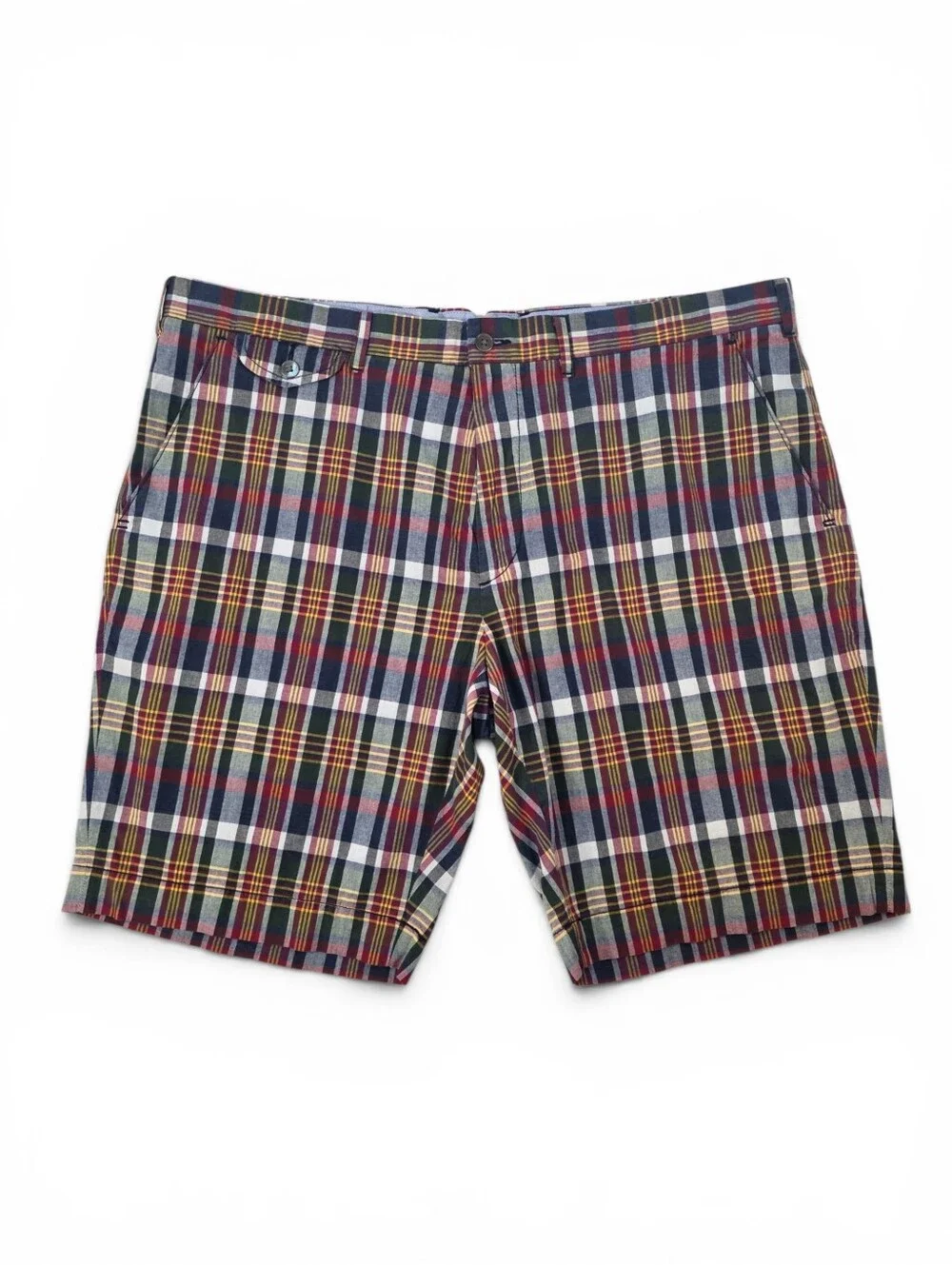 Polo Ralph Lauren India Madras Plaid Shorts Men 40 100% Cotton Heritage Preppy